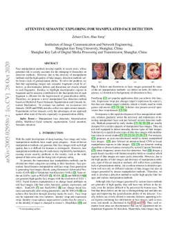 Attentive Semantic Exploring for Manipulated Face Detection