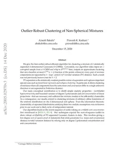 Outlier-Robust Clustering of Non-Spherical Mixtures