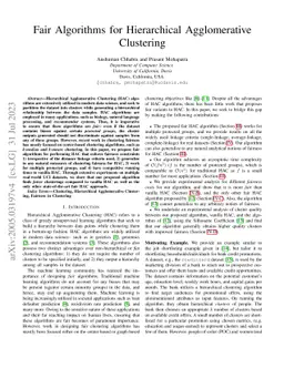 Fair Algorithms for Hierarchical Agglomerative Clustering