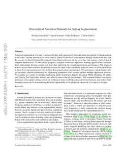 Hierarchical Attention Network for Action Segmentation