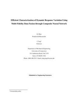 Efficient Characterization of Dynamic Response Variation Using
  Multi-Fidelity Data Fusion through Composite Neural Network