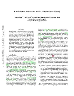 Collective Loss Function for Positive and Unlabeled Learning