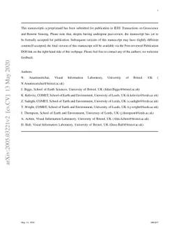 Deep Learning Framework for Detecting Ground Deformation in the Built
  Environment using Satellite InSAR data
