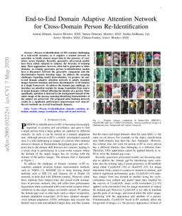 End-to-End Domain Adaptive Attention Network for Cross-Domain Person
  Re-Identification