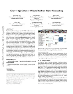Knowledge Enhanced Neural Fashion Trend Forecasting