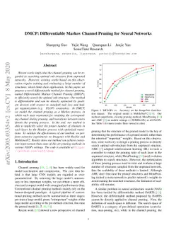 DMCP: Differentiable Markov Channel Pruning for Neural Networks