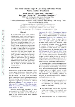 Does Multi-Encoder Help? A Case Study on Context-Aware Neural Machine
  Translation