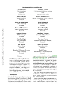 The Danish Gigaword Project