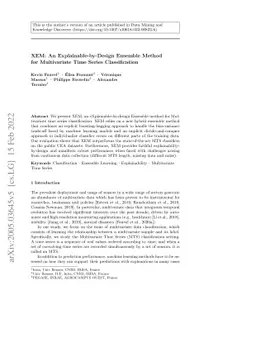 XEM: An Explainable-by-Design Ensemble Method for Multivariate Time
  Series Classification