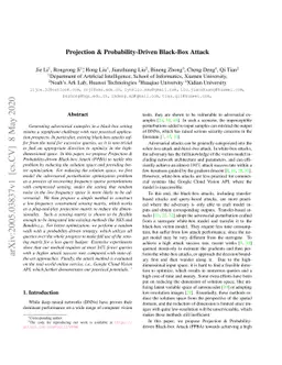 Projection & Probability-Driven Black-Box Attack