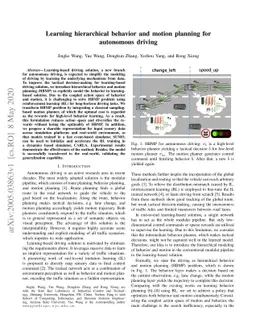 Learning hierarchical behavior and motion planning for autonomous
  driving
