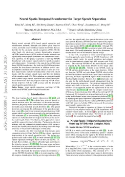 Neural Spatio-Temporal Beamformer for Target Speech Separation