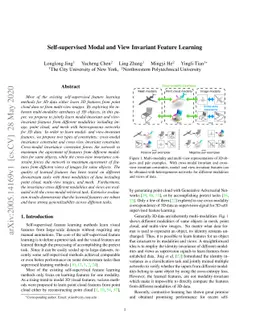Self-supervised Modal and View Invariant Feature Learning