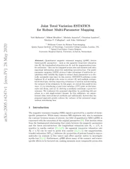 Joint Total Variation ESTATICS for Robust Multi-Parameter Mapping