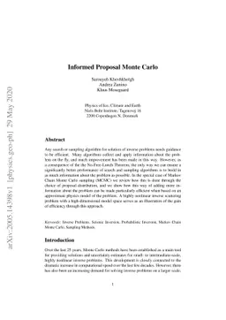 Informed Proposal Monte Carlo