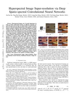 Hyperspectral Image Super-resolution via Deep Spatio-spectral
  Convolutional Neural Networks