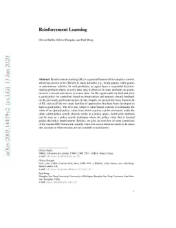 Reinforcement Learning