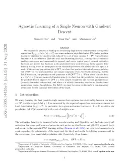 Agnostic Learning of a Single Neuron with Gradient Descent
