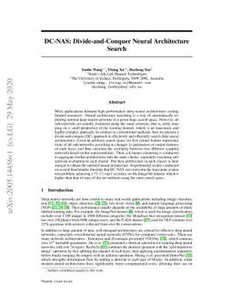 DC-NAS: Divide-and-Conquer Neural Architecture Search