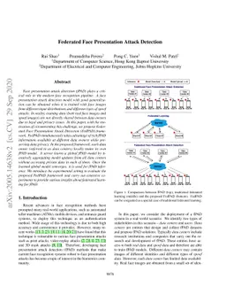 Federated Face Presentation Attack Detection