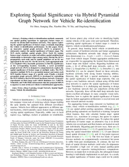 Exploring Spatial Significance via Hybrid Pyramidal Graph Network for
  Vehicle Re-identification