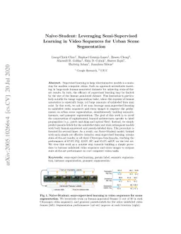 Naive-Student: Leveraging Semi-Supervised Learning in Video Sequences
  for Urban Scene Segmentation