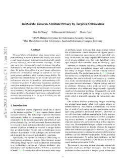 InfoScrub: Towards Attribute Privacy by Targeted Obfuscation
