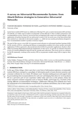 A survey on Adversarial Recommender Systems: from Attack/Defense
  strategies to Generative Adversarial Networks
