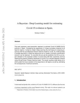 A Bayesian - Deep Learning model for estimating Covid-19 evolution in
  Spain