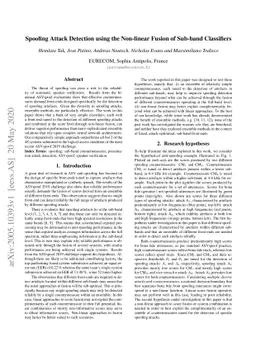 Spoofing Attack Detection using the Non-linear Fusion of Sub-band
  Classifiers