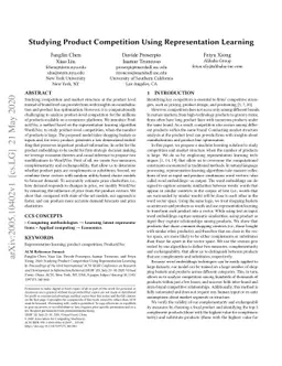 Studying Product Competition Using Representation Learning