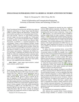 Single Image Super-Resolution via Residual Neuron Attention Networks