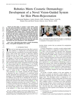 Robotics Meets Cosmetic Dermatology: Development of a Novel
  Vision-Guided System for Skin Photo-Rejuvenation