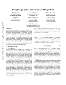 Everything is a Race and Nakamoto Always Wins