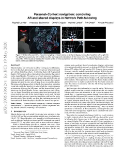 Personal+Context navigation: combining AR and shared displays in network
  path-following