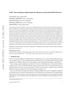 TASO: Time and Space Optimization for Memory-Constrained DNN Inference