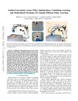 Guided Uncertainty-Aware Policy Optimization: Combining Learning and
  Model-Based Strategies for Sample-Efficient Policy Learning
