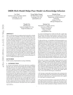 CHEER: Rich Model Helps Poor Model via Knowledge Infusion