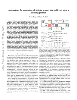 Abstractions for computing all robotic sensors that suffice to solve a
  planning problem