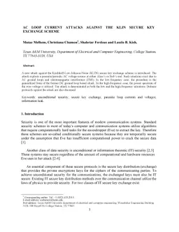AC Loop Current Attacks Against The KLJN Secure Key Exchange Scheme