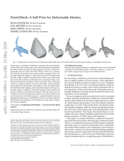 Point2Mesh: A Self-Prior for Deformable Meshes