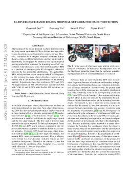 KL-Divergence-Based Region Proposal Network for Object Detection