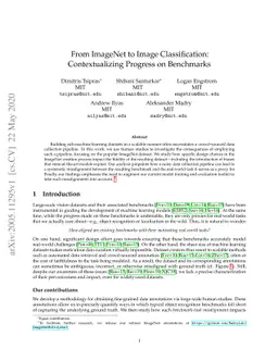 From ImageNet to Image Classification: Contextualizing Progress on
  Benchmarks