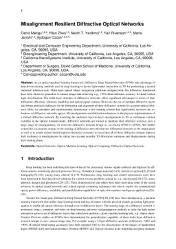 Misalignment Resilient Diffractive Optical Networks