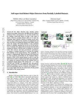 Self-supervised Robust Object Detectors from Partially Labelled Datasets