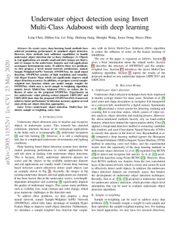 Underwater object detection using Invert Multi-Class Adaboost with deep
  learning