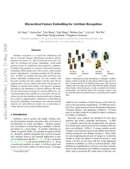 Hierarchical Feature Embedding for Attribute Recognition