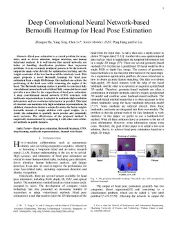 Deep Convolutional Neural Network-based Bernoulli Heatmap for Head Pose
  Estimation