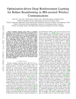 Optimization-driven Deep Reinforcement Learning for Robust Beamforming
  in IRS-assisted Wireless Communications