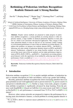 Rethinking of Pedestrian Attribute Recognition: Realistic Datasets with
  Efficient Method